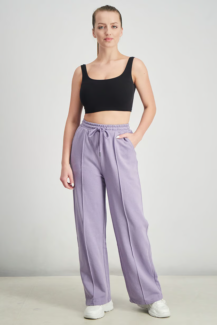 Women Sports Fit Straight Jogger Pants, Purple Brand: Xoxo