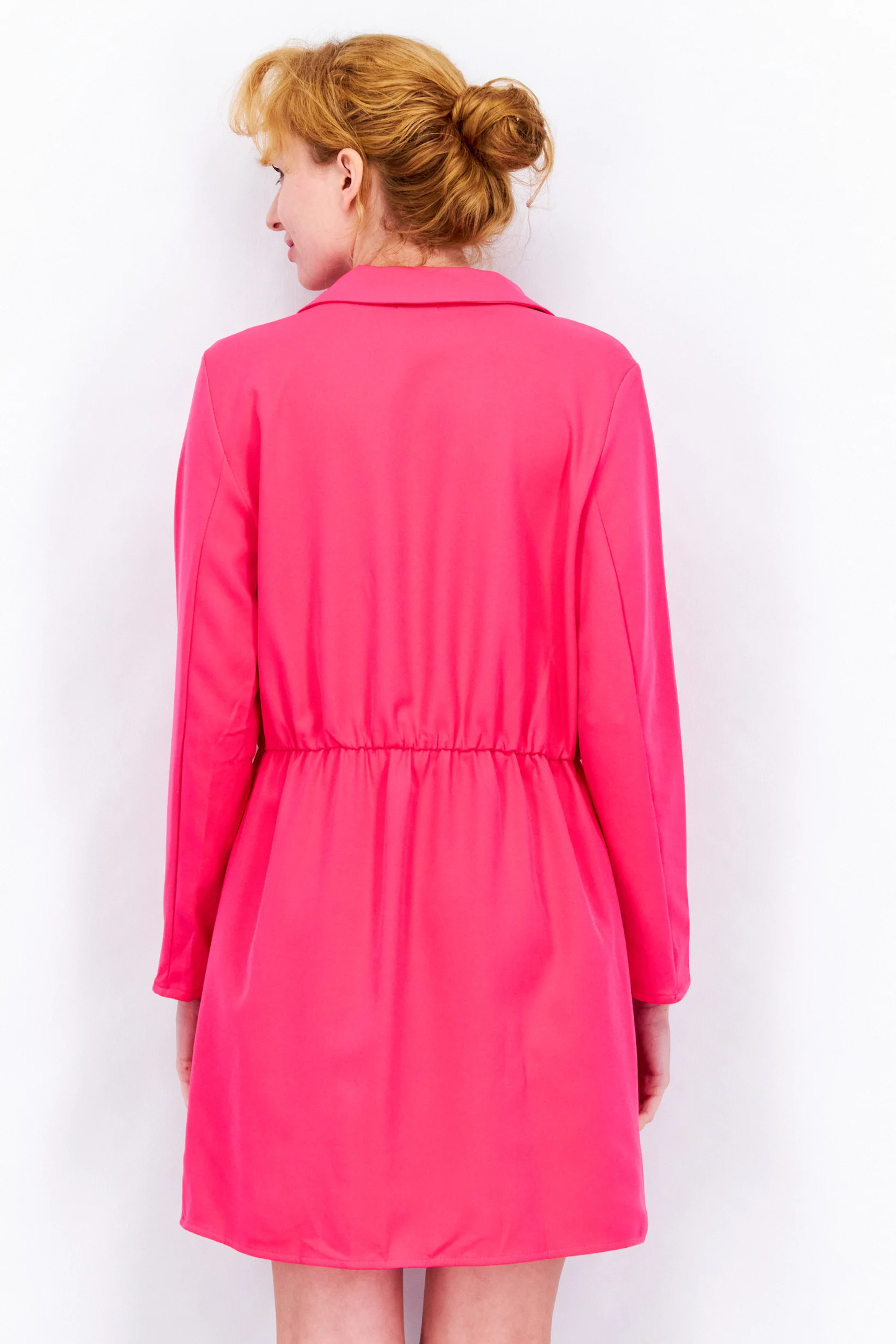 Women Plain Mini Dress, Pink Brand reserved