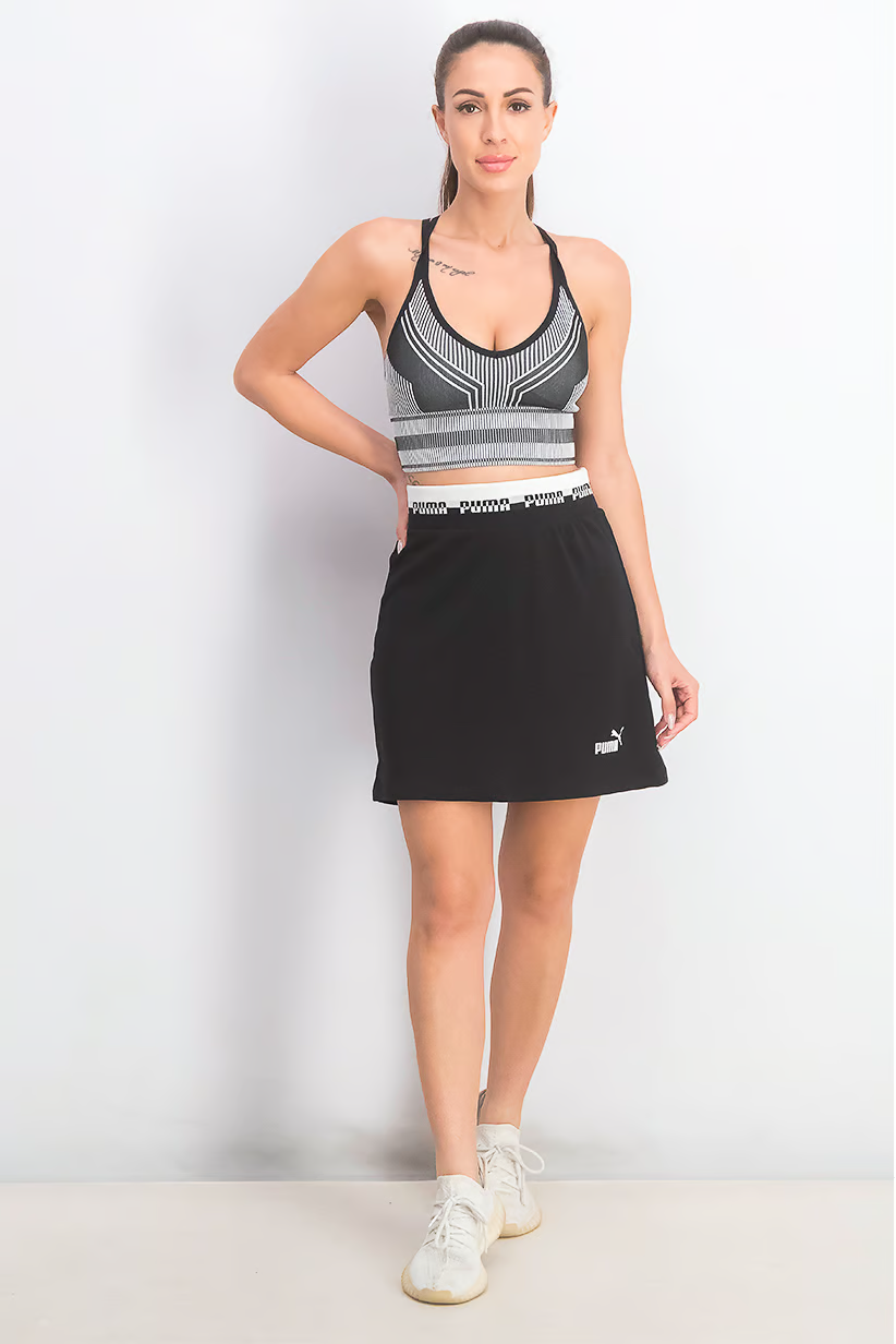 Women Amplified Skirt, Black Brand: Puma