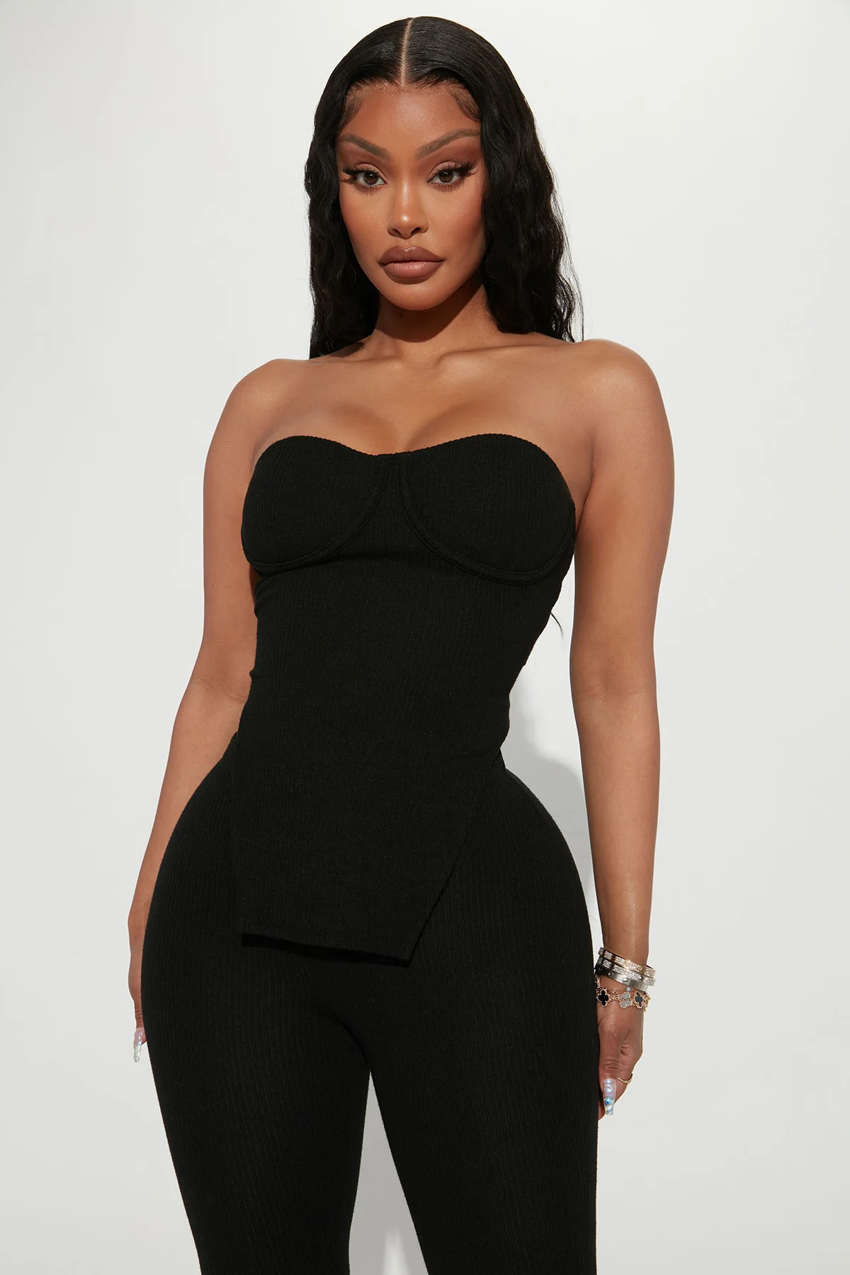 Call My Name Ribbed Pant Set – Black Brand: S.Nova