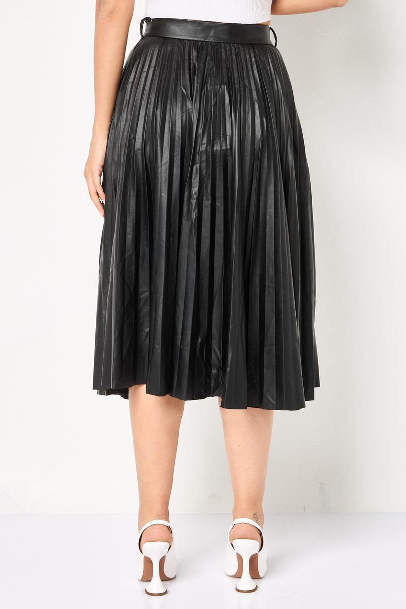 Women leather skirt