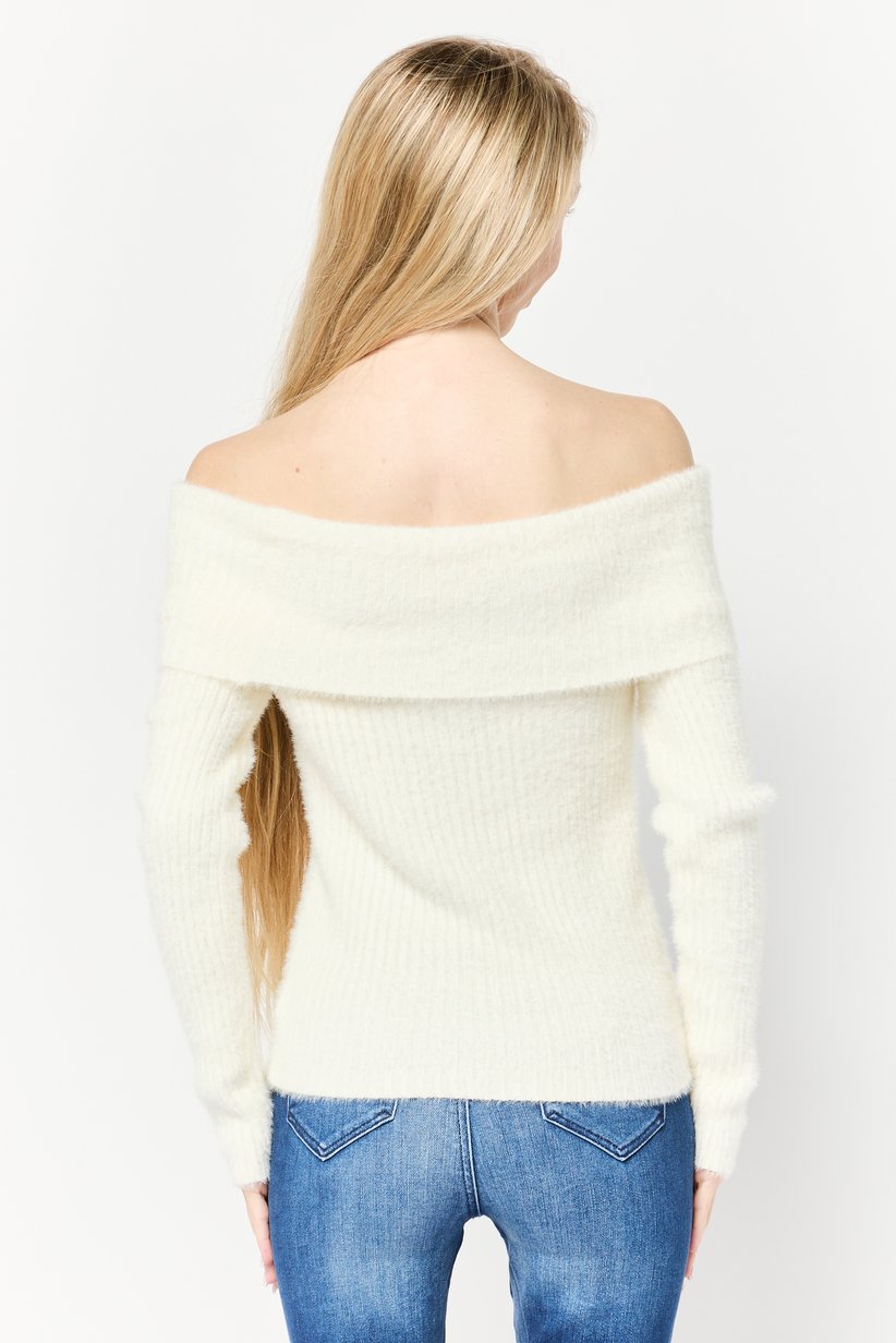 Women Off-shoulder Sweater