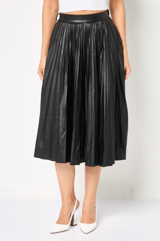 Women leather skirt