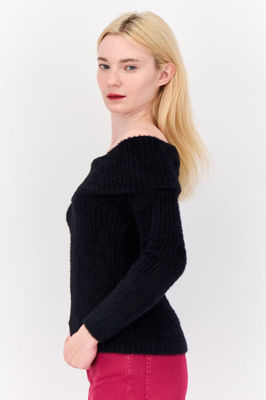 Women Off shoulder Sweater
